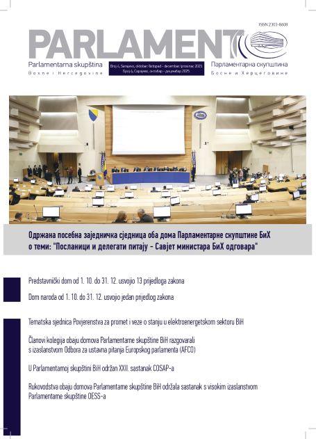 Iz štampe izašao novi broj „Parlamenta“ za period oktobar – decembar 2025. godine